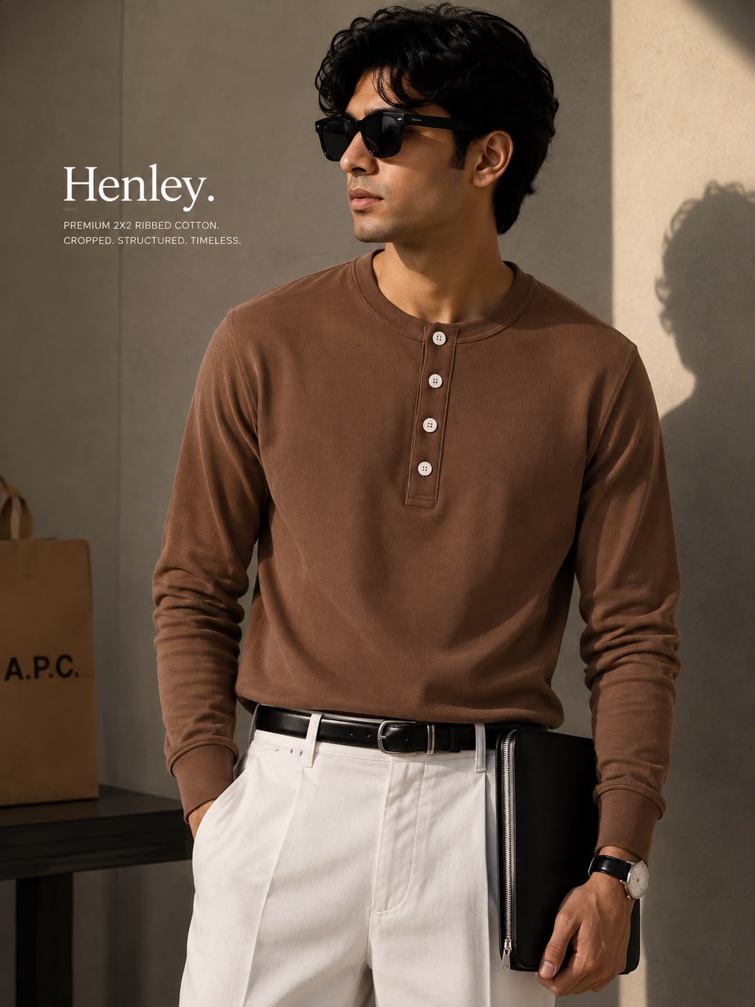 Henley - Brown
