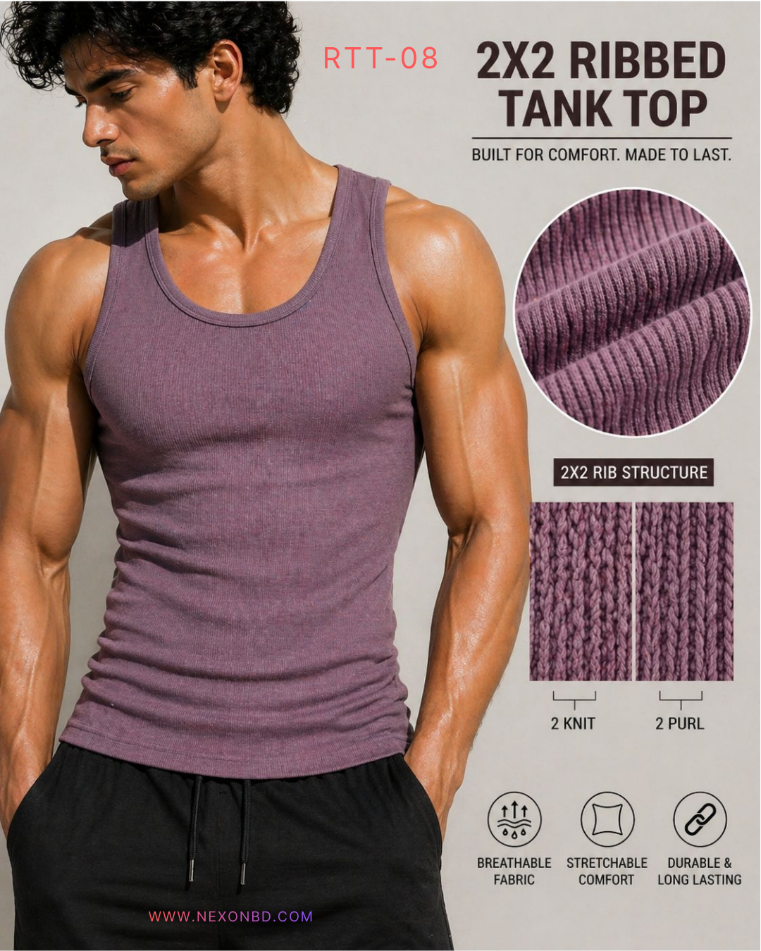 Tank Top Dusty Plum