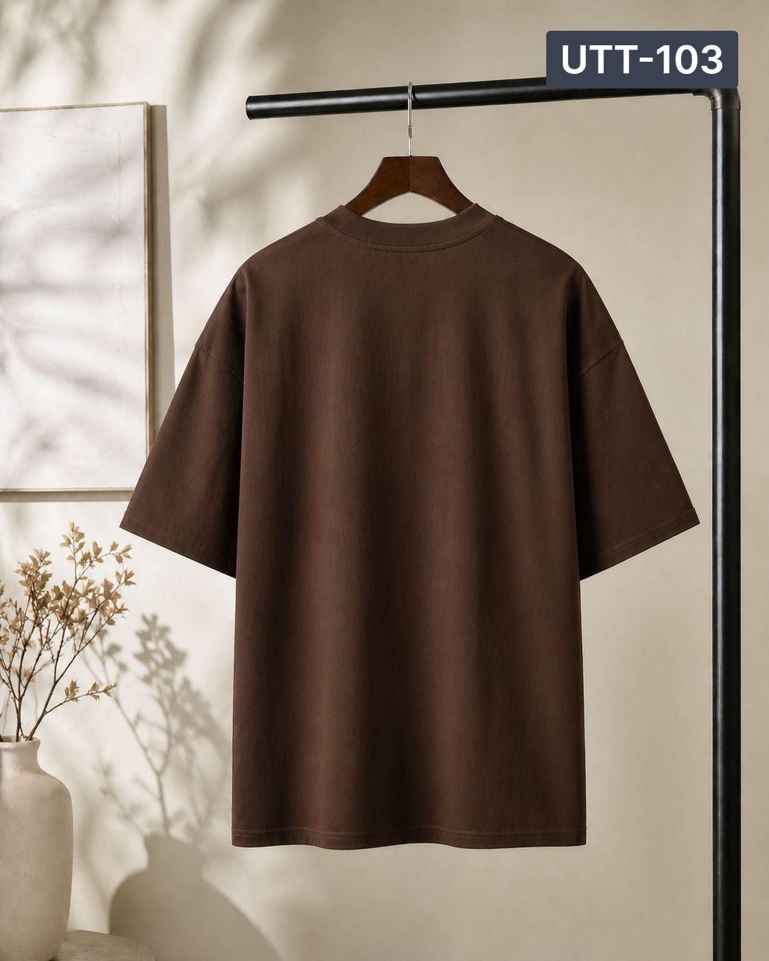 Solid Drop Shoulder - Coffee