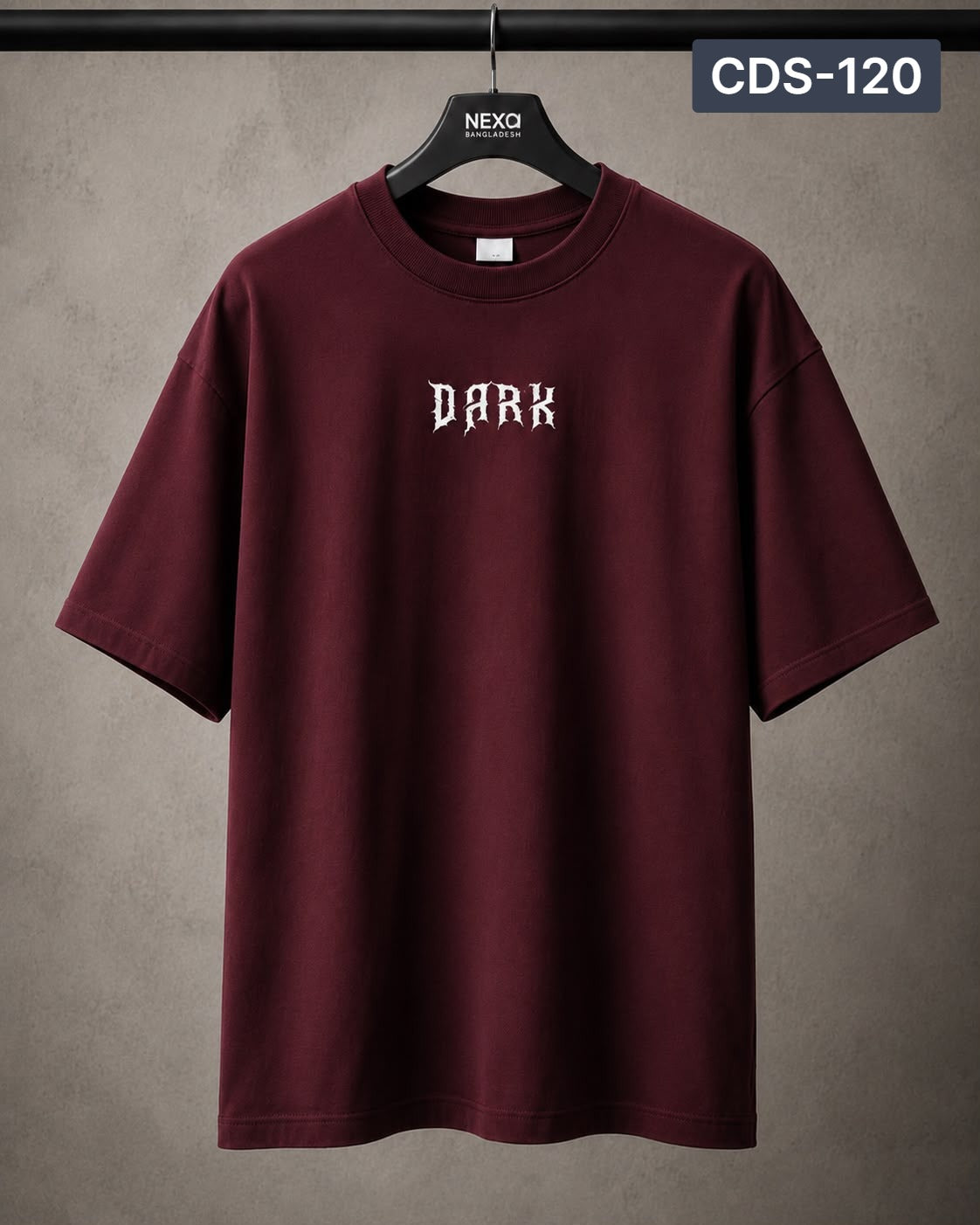 Spider Drop Shoulder - Maroon