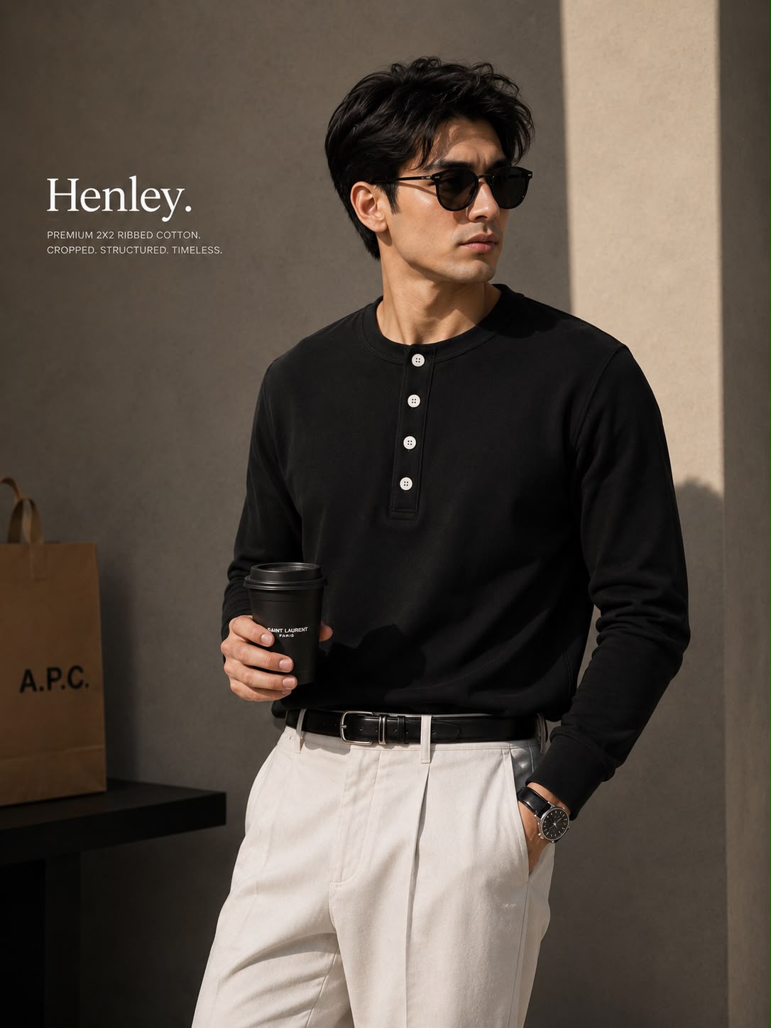 Henley - Black