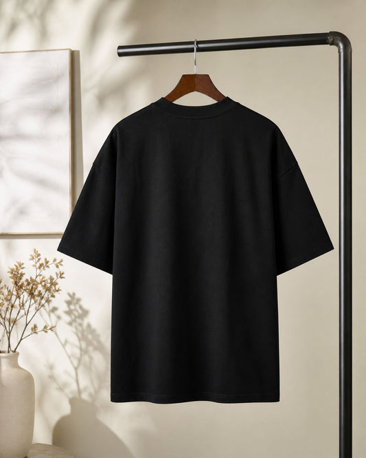 Solid Drop Shoulder - Black