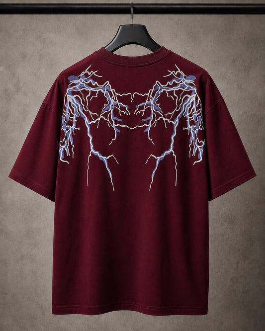Thunder Drop Shoulder - Maroon