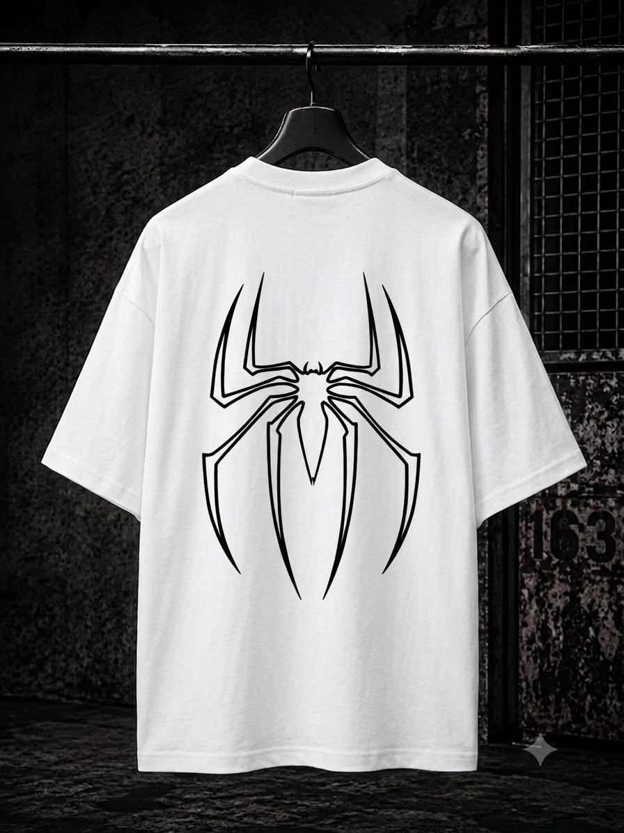 Spider Drop Shoulder - White