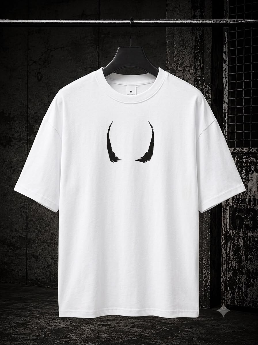 Spider Drop Shoulder - White