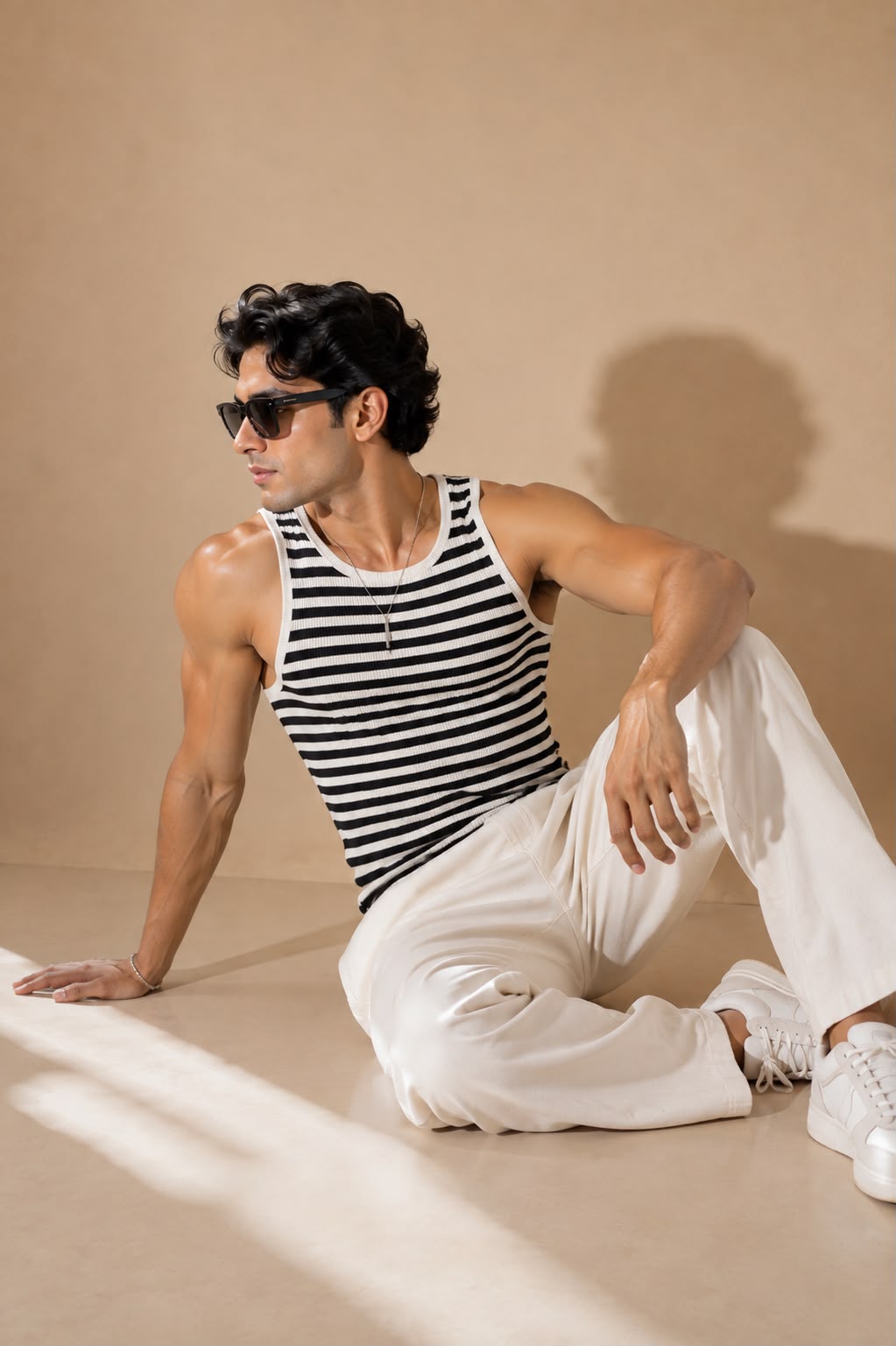 Tank Top  Stripe B&W