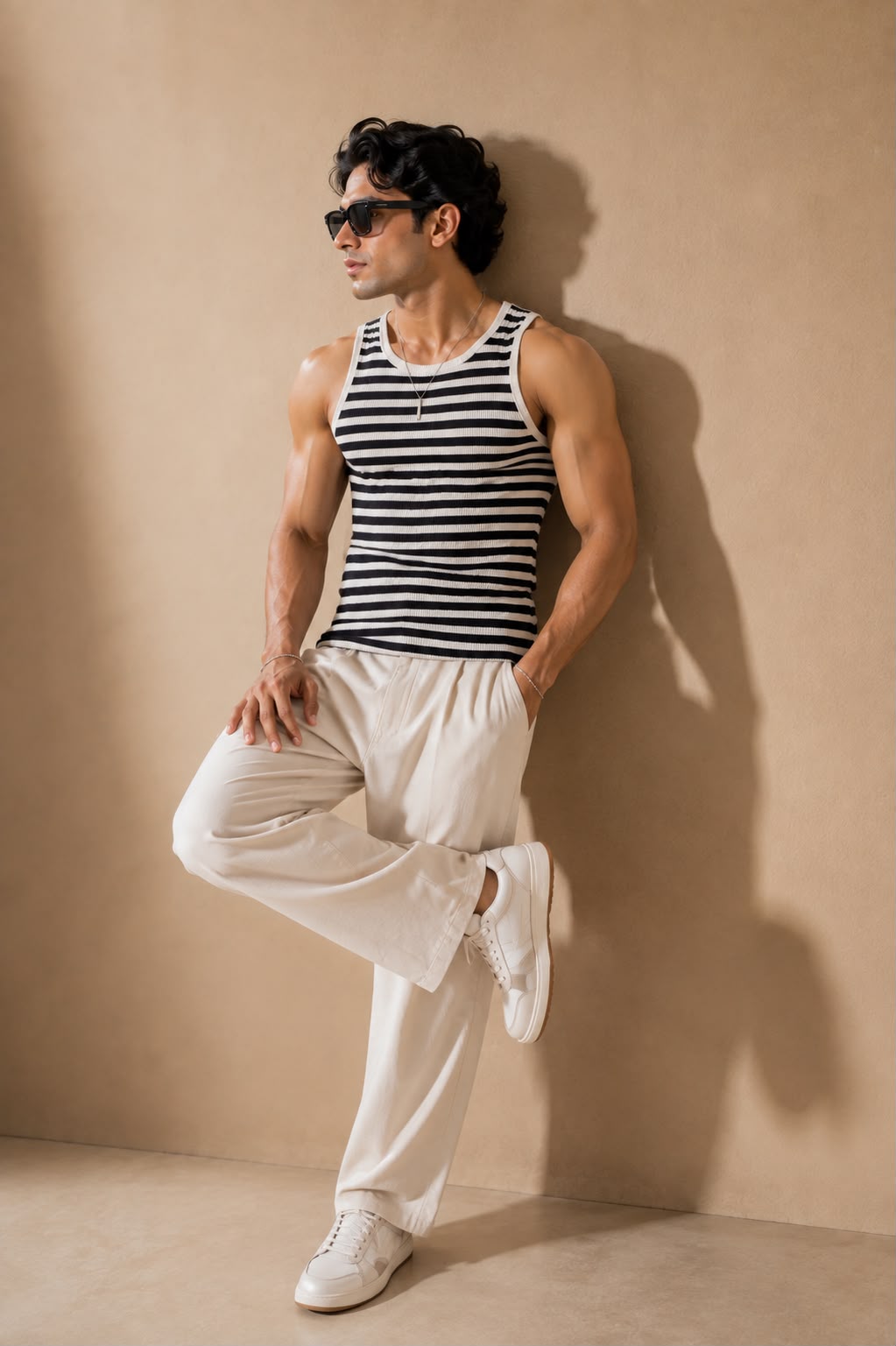 Tank Top  Stripe B&W