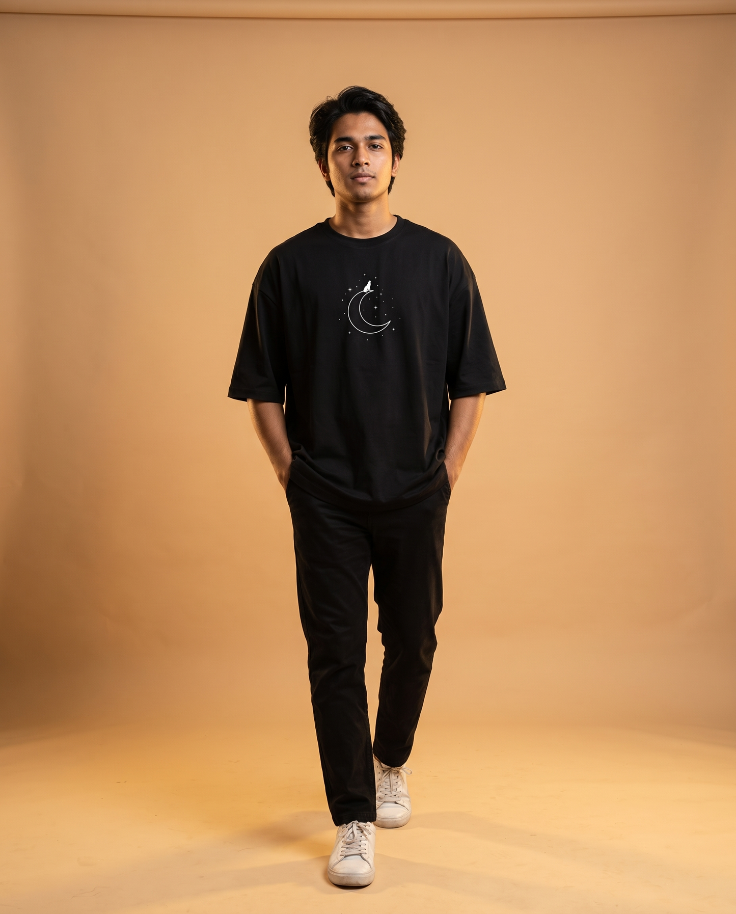 Crescent Moon Drop Shoulder