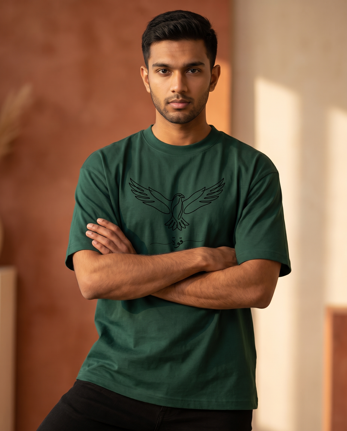 Falcon of Strength Over Size T-shirt