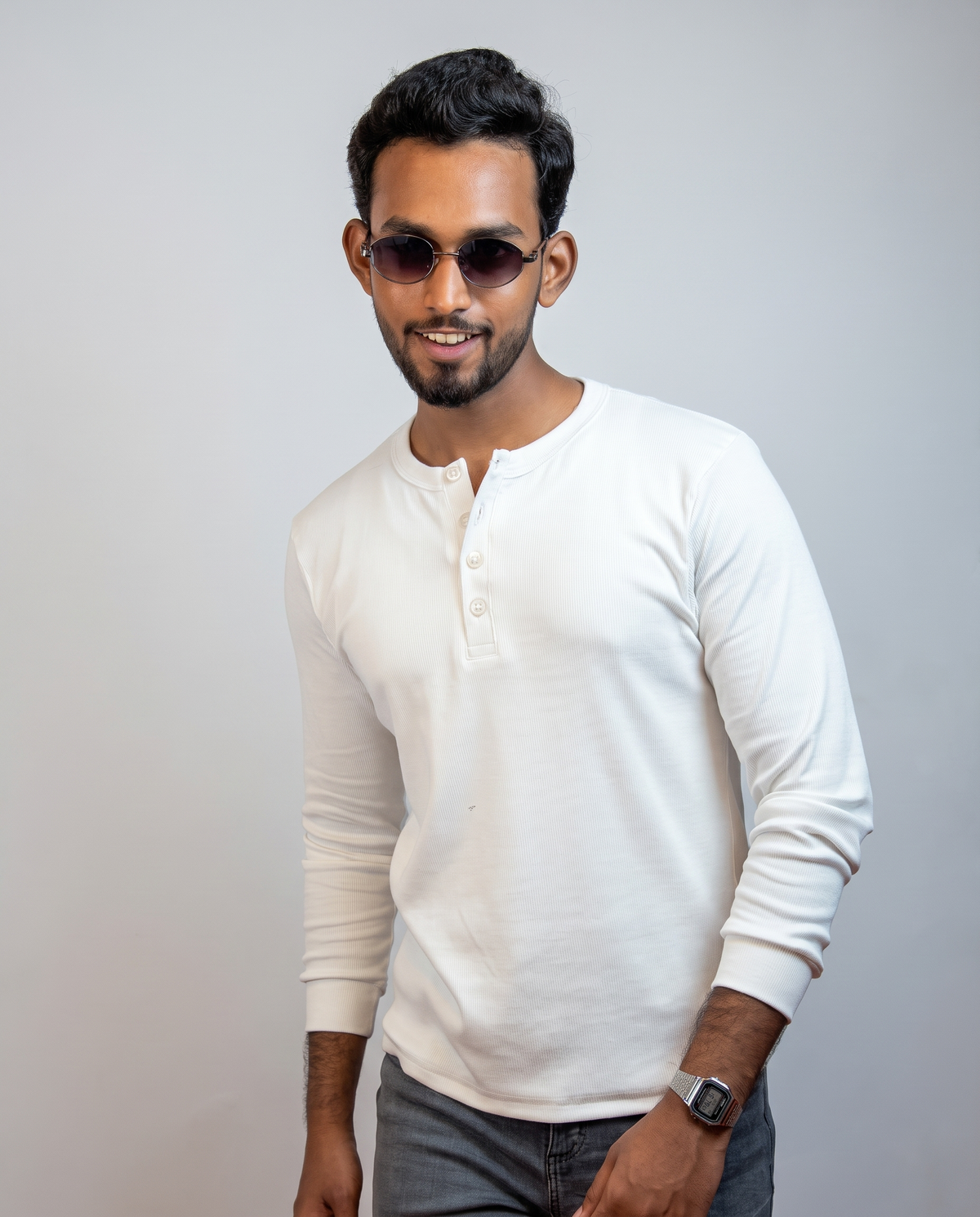 Henley - Cream